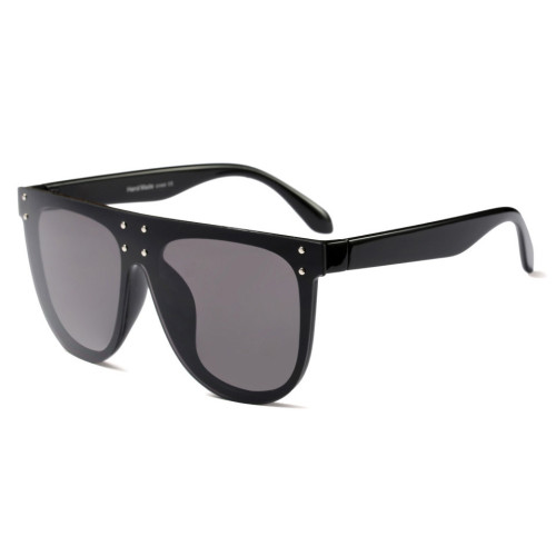 Fashion Men Women Sun glasses Flat Top Black Shades Sunglasses