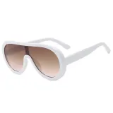 Oversized Shades Sun glasses One Piece Lens Shield Sunglasses