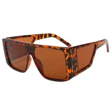 Fashion Flat Top Large Rectangle Frame Shades Oversized Sunglasses