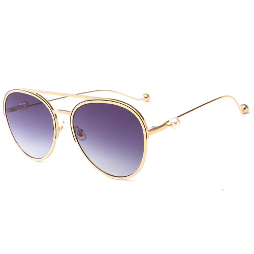 Fashion Designer Pearl Sun glasses Women Sunglasses