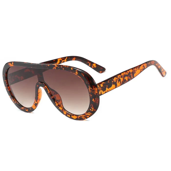 Oversized Shades Sun glasses One Piece Lens Shield Sunglasses