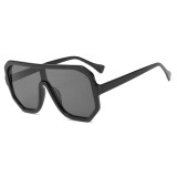 Fashion One piece Lens Sun glasses Shield Oversized Sunglasses