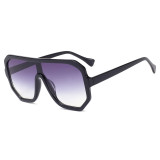 Fashion One piece Lens Sun glasses Shield Oversized Sunglasses