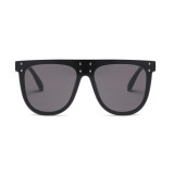 Fashion Men Women Sun glasses Flat Top Black Shades Sunglasses