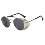 Round Metal Goggles Steampunk Sunglasses
