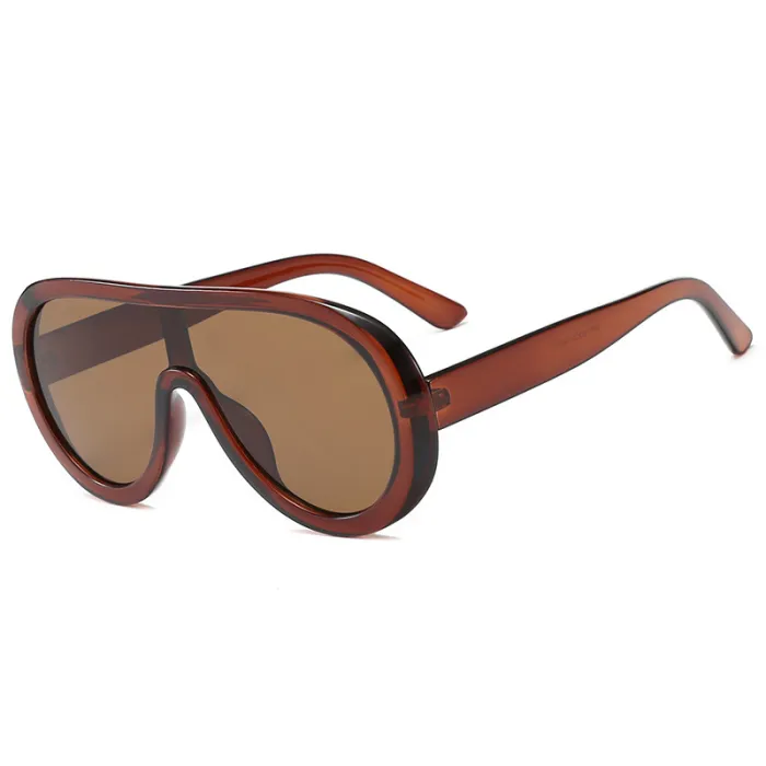 Oversized Shades Sun glasses One Piece Lens Shield Sunglasses