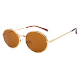 Vintage Men Women Sun glasses Retro Oval Metal Sunglasses