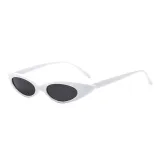 retro vintage ladies small oval pointed sunglasses