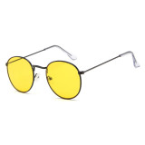 Classic Fashion Men Women Sun glasses Round Metal Sunglasses