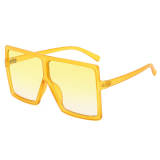 Yellow Oversized Square Sunglasses 20637C18