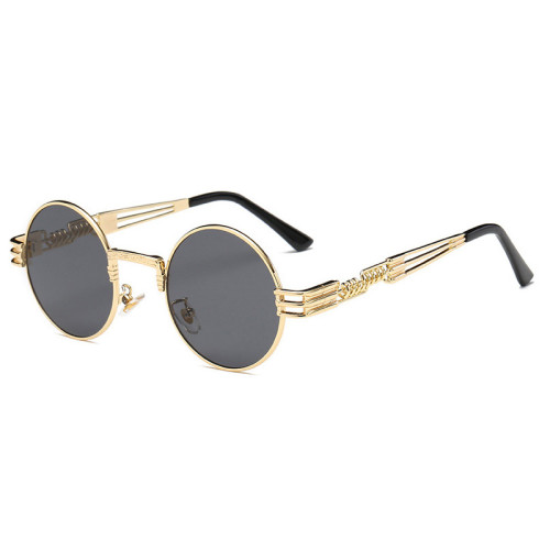 Retro Vintage Round steam punk sun glasses