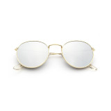 Classic Fashion Men Women Sun glasses Round Metal Sunglasses