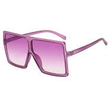 Gradient Purple Oversized Square Sunglasses 20637C13