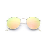 Classic Fashion Men Women Sun glasses Round Metal Sunglasses