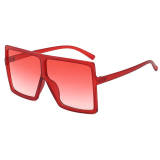 Gradient Red Oversized Square Sunglasses 20637C19