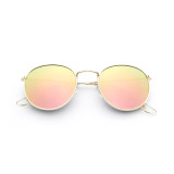 Classic Fashion Men Women Sun glasses Round Metal Sunglasses