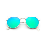 Classic Fashion Men Women Sun glasses Round Metal Sunglasses