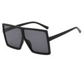 Matte Black Oversized Square Sunglasses 20637C5
