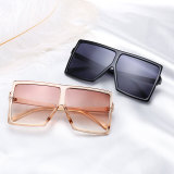 oversized plastic flat top square sunglasses 20637
