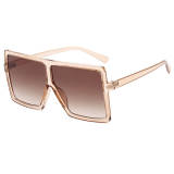 Light Brown Oversized Square Sunglasses