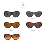 Retro Vintage Sun glasses Men Women One Piece Lens Sunglasses