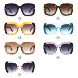 Fashion Oversized Sun glasses Square Shades Women Brand Designer Sunglasses
