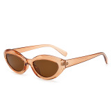 Small Retro Vintage Sun glasses Plastic White Oval Sunglasses