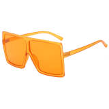Orange Oversized Square Sunglasses 20637C14