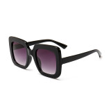 Strips Color Square Sun glasses PC Frame Men Women Sunglasses Fashion Eyewear