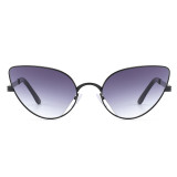 Fashion Brand Designer Metal Cat Eye Sunglasses