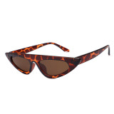 Fashion Women Shades Flat Top Small Cat Eye Sunglasses