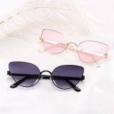 Fashion Brand Designer Metal Cat Eye Sunglasses