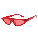 Fashion Women Shades Flat Top Small Cat Eye Sunglasses