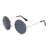 53mm Classic Retro Vintage Men Women Sun glasses Fashion Mirrored Round Metal Sunglasses