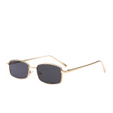 Fashion Men Women Small Metal Rectangle Sunglasses