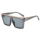 Fashion Black Shades Sun glasses Flat Top Men Women UV400 Sunglasses