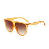 Fashion Women Oversized Flat Top Shades Sunglasses