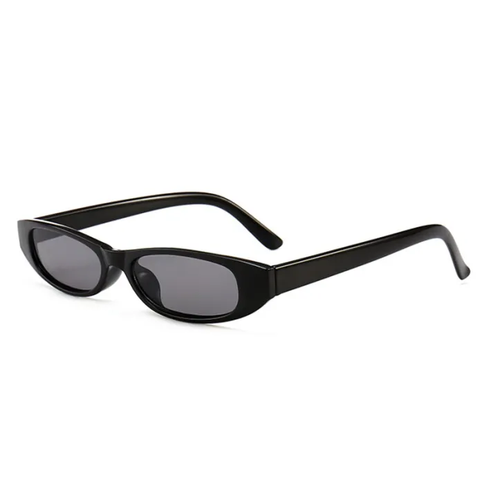 Retro Vintage Small Oval Plastic Sunglasses