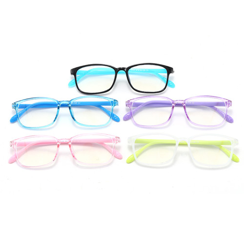 Anti Blue Light glasses for Kids 2020 Cheap Light Weight TR90 Frame Rectangle Glasses