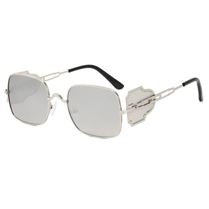 Steampunk Square Metal Frame Sunglasses