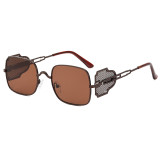 Steampunk Square Metal Frame Sunglasses