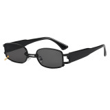 Metal Frame Sun glasses Rectangle UV400 Shades Sunglasses