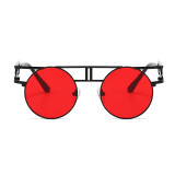 Retro Vintage Steam Punk Sun glasses Small Oval Metal Frame Sunglasses