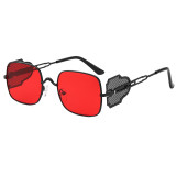 Steampunk Square Metal Frame Sunglasses