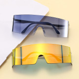 One Piece Lens Rimless UV400 Shades Sunglasses