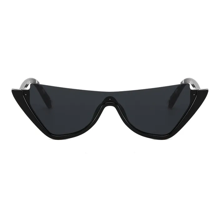 Half Frame Small Cat Eye Sunglasses