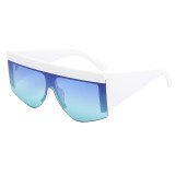 Fashion Half Frame UV400 Women Men Sunglasses