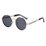Anti-UV400 Brand Designer Metal Frame Round Shades Sunglasses