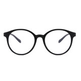 Retro Round TR90 Frame Eyeglasses Durable Blue Light Blocking Glasses