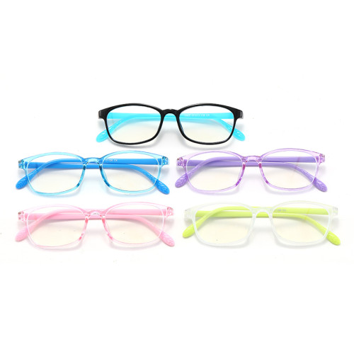 Rectangle TR90 Frame Anti Blue Light Glasses for Kids